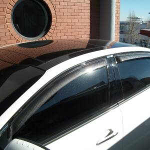 Slimline Window Visors (3D Carbon Fibre Look, 4PC) - Kia Optima 2012