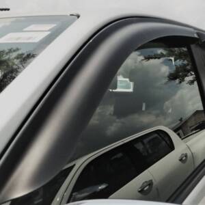 Slimline Window Visors (Matt Black, Front & Rear) - Toyota Hilux 2016-Onwards